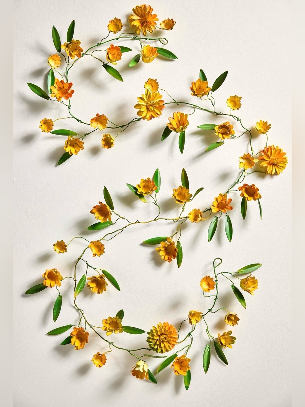 terrain Yellow Floral Iron Garland